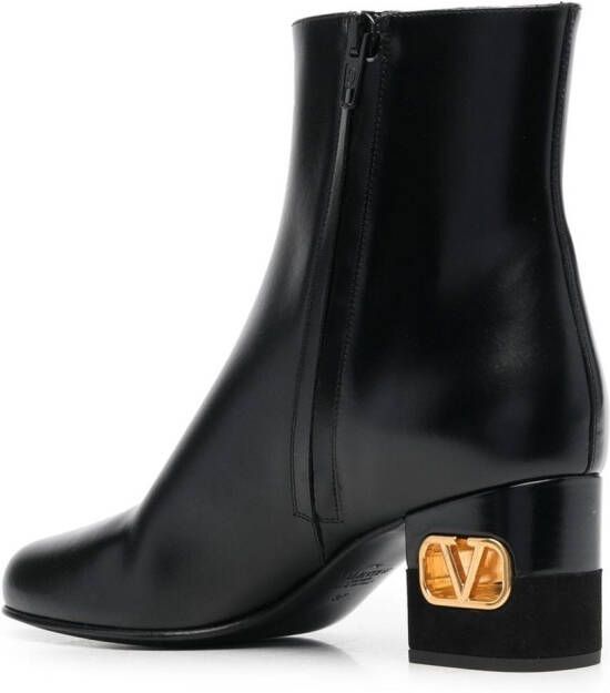 Valentino Garavani VLogo heel ankle boots Black