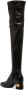 Valentino Garavani VLogo heel thigh-high boots Black - Thumbnail 3