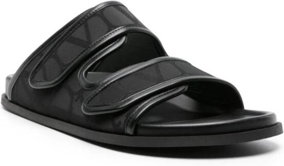 Valentino Garavani VLogo jacquard sandals Black