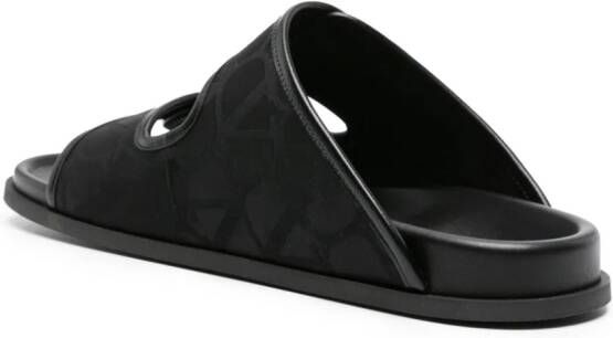 Valentino Garavani VLogo jacquard sandals Black
