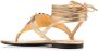 Valentino Garavani VLogo leather sandals Gold - Thumbnail 3