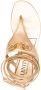 Valentino Garavani VLogo leather sandals Gold - Thumbnail 4