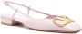 Valentino Garavani VLogo leather slingback ballerina shoes Pink - Thumbnail 2