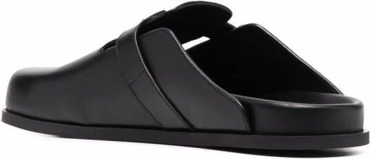 Valentino Garavani VLogo leather slippers Black