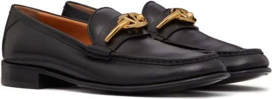 Valentino Garavani VLogo Moon leather loafers Black