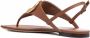 Valentino Garavani VLogo Signature flat sandals Brown - Thumbnail 3
