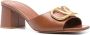 Valentino Garavani VLogo Signature 60mm leather sandals Brown - Thumbnail 2