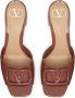 Valentino Garavani VLogo Signature 60mm patent sandals Brown - Thumbnail 4