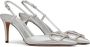 Valentino Garavani VLogo Signature 80mm slingback pumps Silver - Thumbnail 2