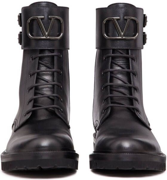 Valentino Garavani VLogo Signature combat boots Black