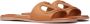 Valentino Garavani VLogo Signature flat leather sandals Brown - Thumbnail 1