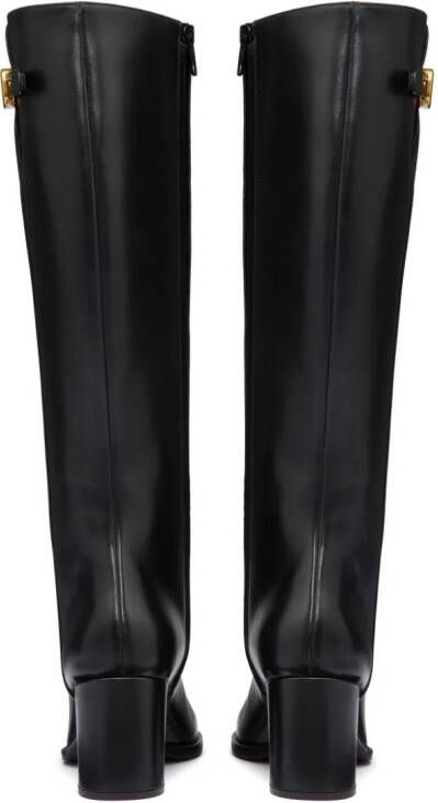 Valentino Garavani VLogo Signature 70mm knee-high boots Black