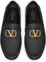 Valentino Garavani VLogo Signature leather driving shoes Black - Thumbnail 4