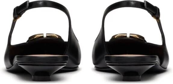 Valentino Garavani VLogo Signature leather pumps Black