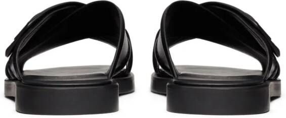 Valentino Garavani VLogo Signature leather sandals Black