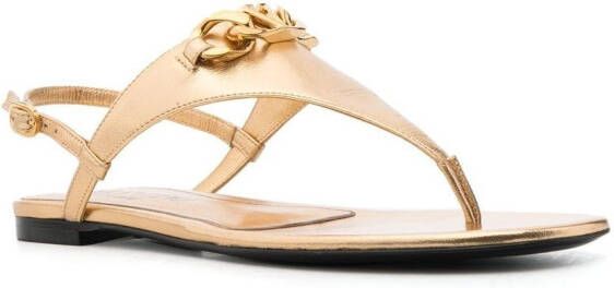 Valentino Garavani VLogo Signature sandals Gold