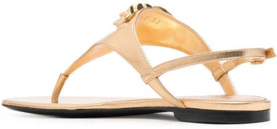 Valentino Garavani VLogo Signature sandals Gold