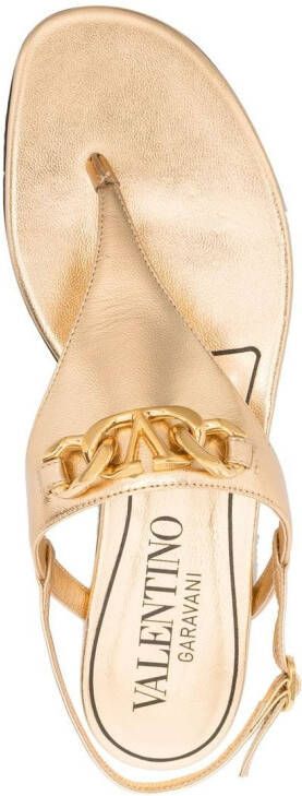 Valentino Garavani VLogo Signature sandals Gold