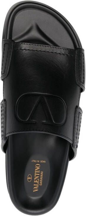 Valentino Garavani VLogo Signature slide sandals Black