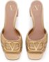 Valentino Garavani VLogo slide sandals Gold - Thumbnail 4