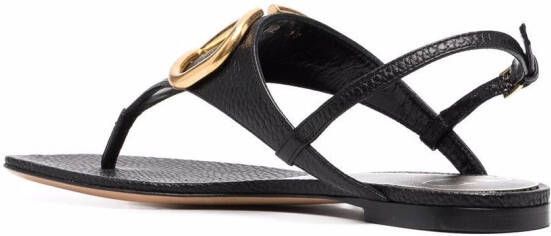 Valentino Garavani VLogo slingback sandals Black