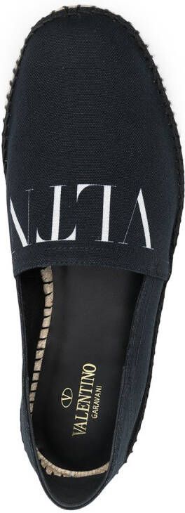 Valentino Garavani VLTN logo print espadrilles Black