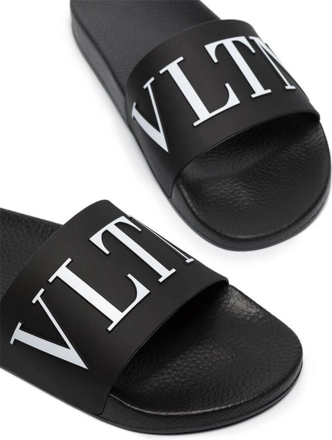 Valentino Garavani VLTN slide sandals Black