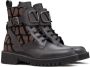 Valentino Garavani Toile Iconographe 35mm leather boots Black - Thumbnail 2