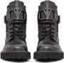 Valentino Garavani Toile Iconographe 35mm leather boots Black - Thumbnail 4
