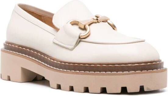 VAMSKO Bea leather loafers White