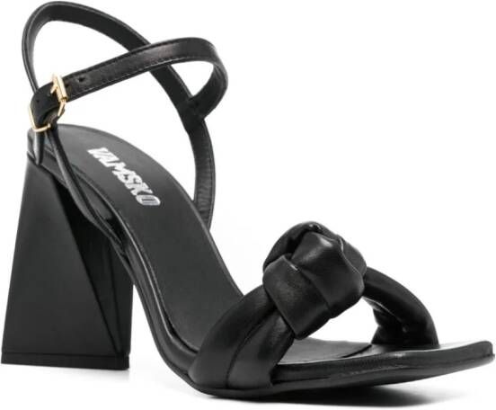 VAMSKO Eden 100mm leather sandals Black