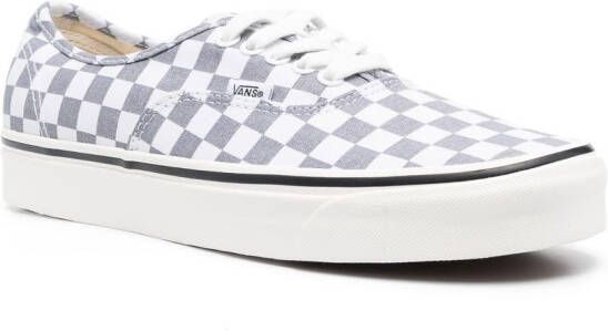 Vans Authentic checkerboard-print sneakers Grey