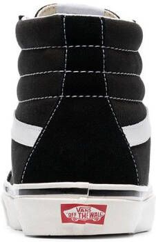 Vans black and white SK8-Hi 38 DX suede leather and canvas sneakers