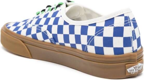 Vans checked canvas sneakers White