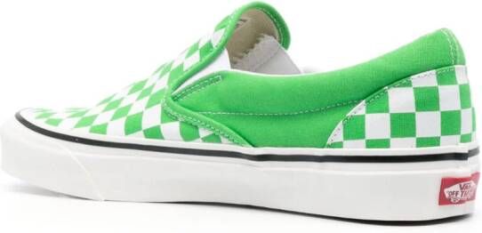 Vans checkerboard slip-on sneakers Green