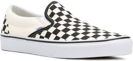 Vans checkerboard slip-on sneakers White