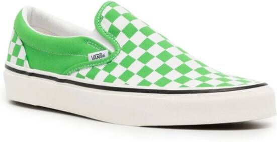 Vans Classic Slip-On 98 DX checked sneakers Green