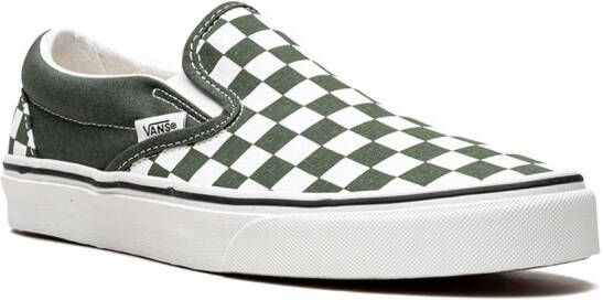 Vans Classic slip-on Checkerboard sneakers Green