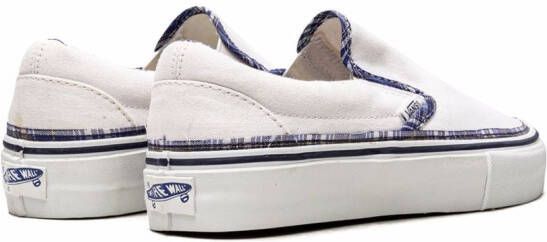 Vans Classic Slip-On LX sneakers "Plaid Trim" White