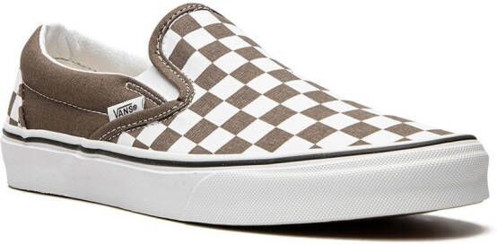 Vans Checkerboard Classic Slip On sneakers Brown