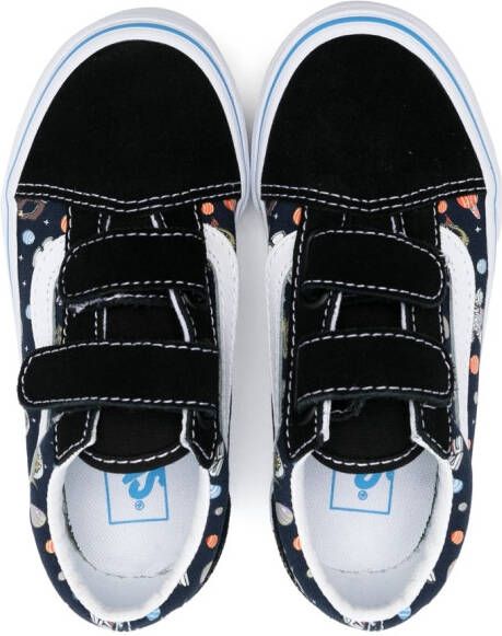Vans Kids Old Skool glow-in-the-dark sneakers Blue