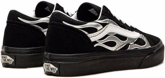 Vans Kids Old Skool sneakers "Metallic Flame" Black