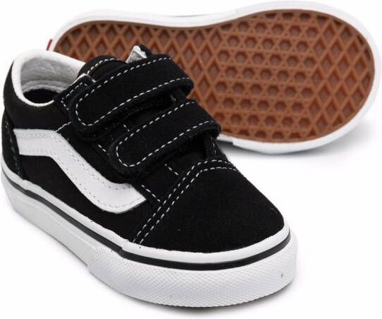 Vans Kids Old Skool touch-strap low-top sneakers Black