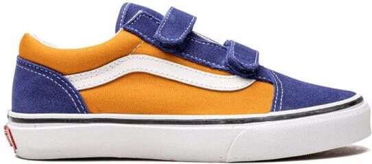 Vans Kids Old Skool touch-strap sneakers Orange