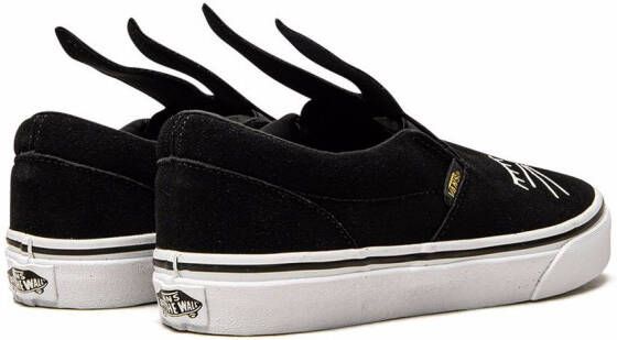 Vans Kids Slip-On rabbit-ear sneakers Black