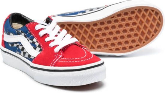Vans Kids Sk8-Low reflective-detailing sneakers Red