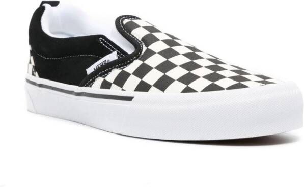 Vans Knu Slip checkboard-pattern sneakers Black