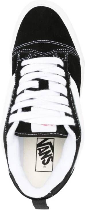 Vans logo-patch suede sneakers Black