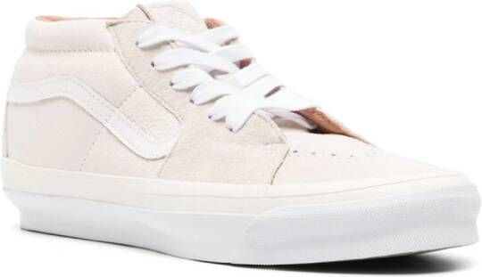 Vans OG SK8-MID LX leather sneakers White