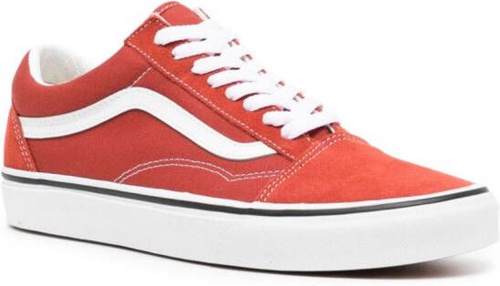 Vans Old Skool logo-patch sneakers Red